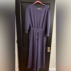 SPANX Smoky Navy Scoop Neck Jumpsuit - XS